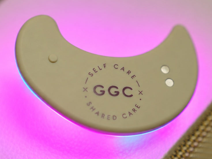 GGC LED patch with the combined pink and cyan glow